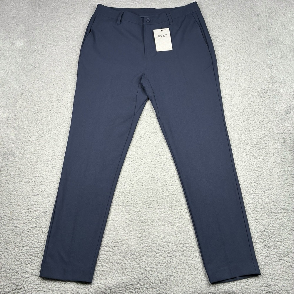 BYLT Executive Pant 2.0 Performance Stretch Pants Men's 36x30 Blue NWT